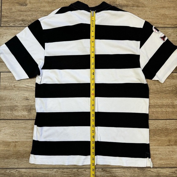 Vintage Lot 29 Looney Tunes Bugs Bunny Polo Shirt Stripe Size XL Britain UK Flag - Picture 5 of 9